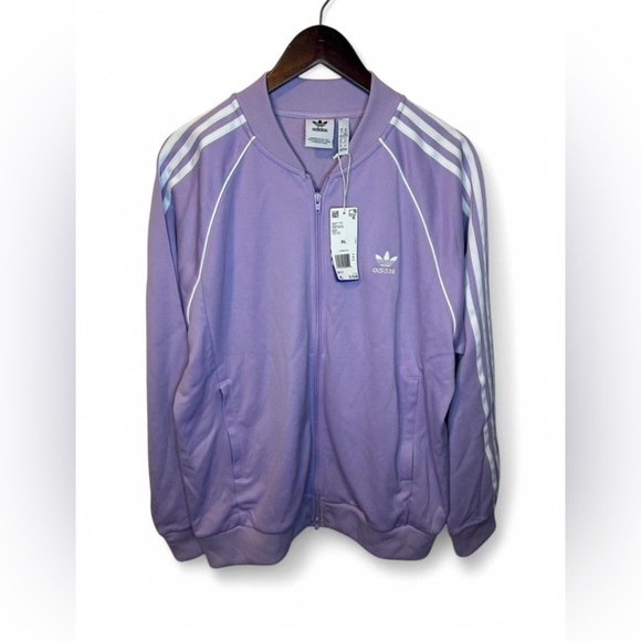 NWT Adidas Originals Purple Track Jacket – Size XL – Unisex Sportswear - Picture 1 of 4